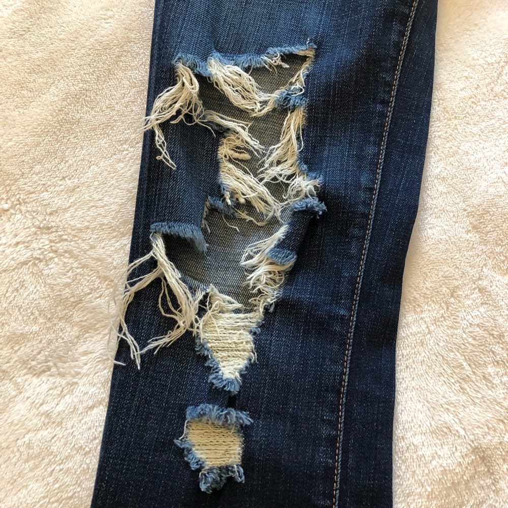 Anthropologie J. Brand low rise pencil leg torn DKV 26 - Picture 4 of 8